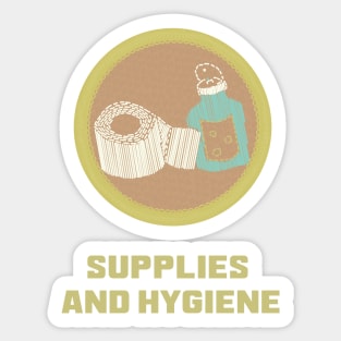 Merit Badge for Supplies and Hygiene Sticker